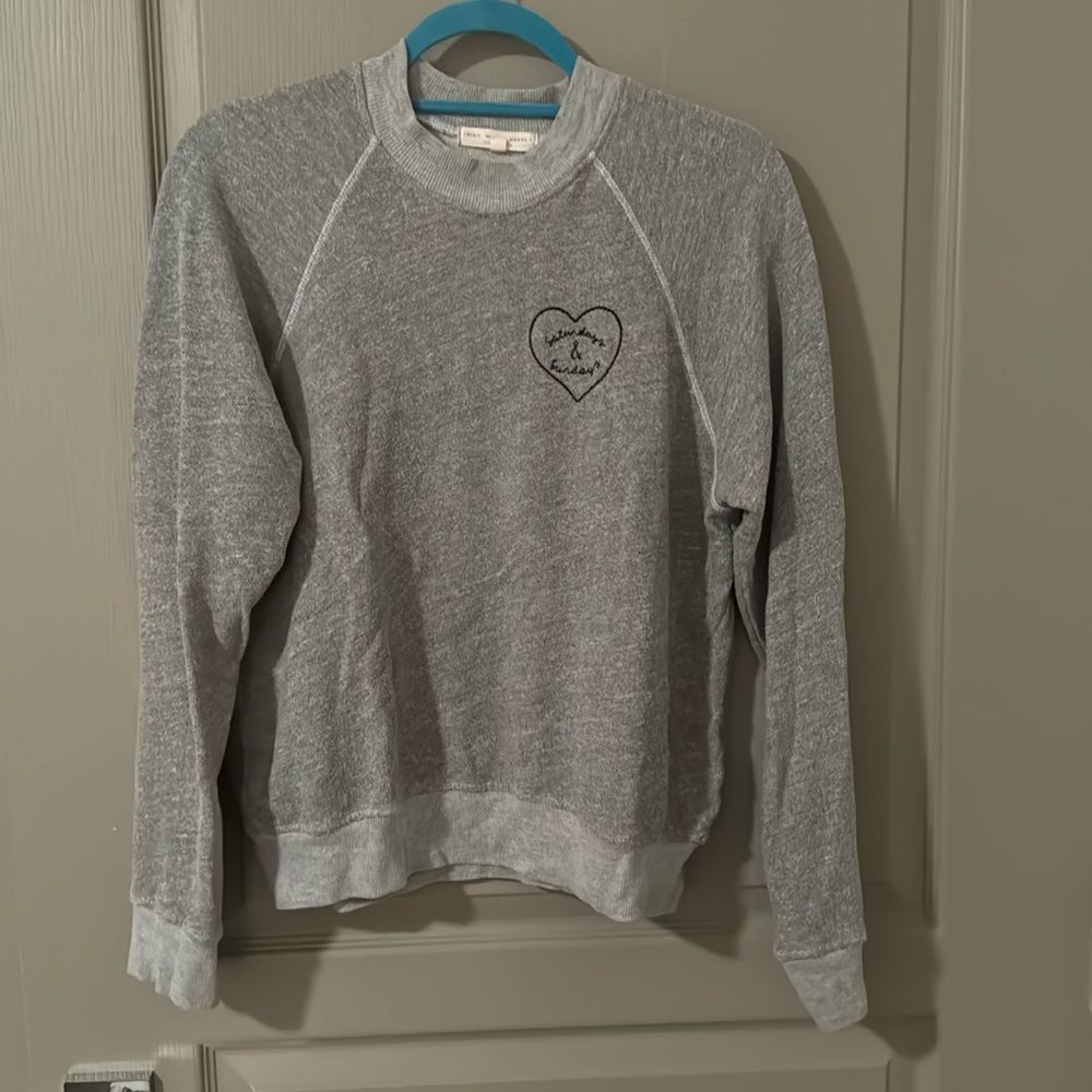 Grey weekend crew neck sweatshirt size small